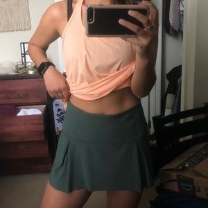 Olive green lululemon skort